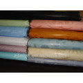 Comercio al por mayor Melocotón Color de algodón suave Guinea Brocade tela africana de alta calidad bazin riche shadda 10 yardas por pieza / bolsa FYC8028-J